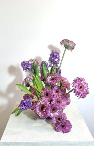 contemporary flower arrangement
